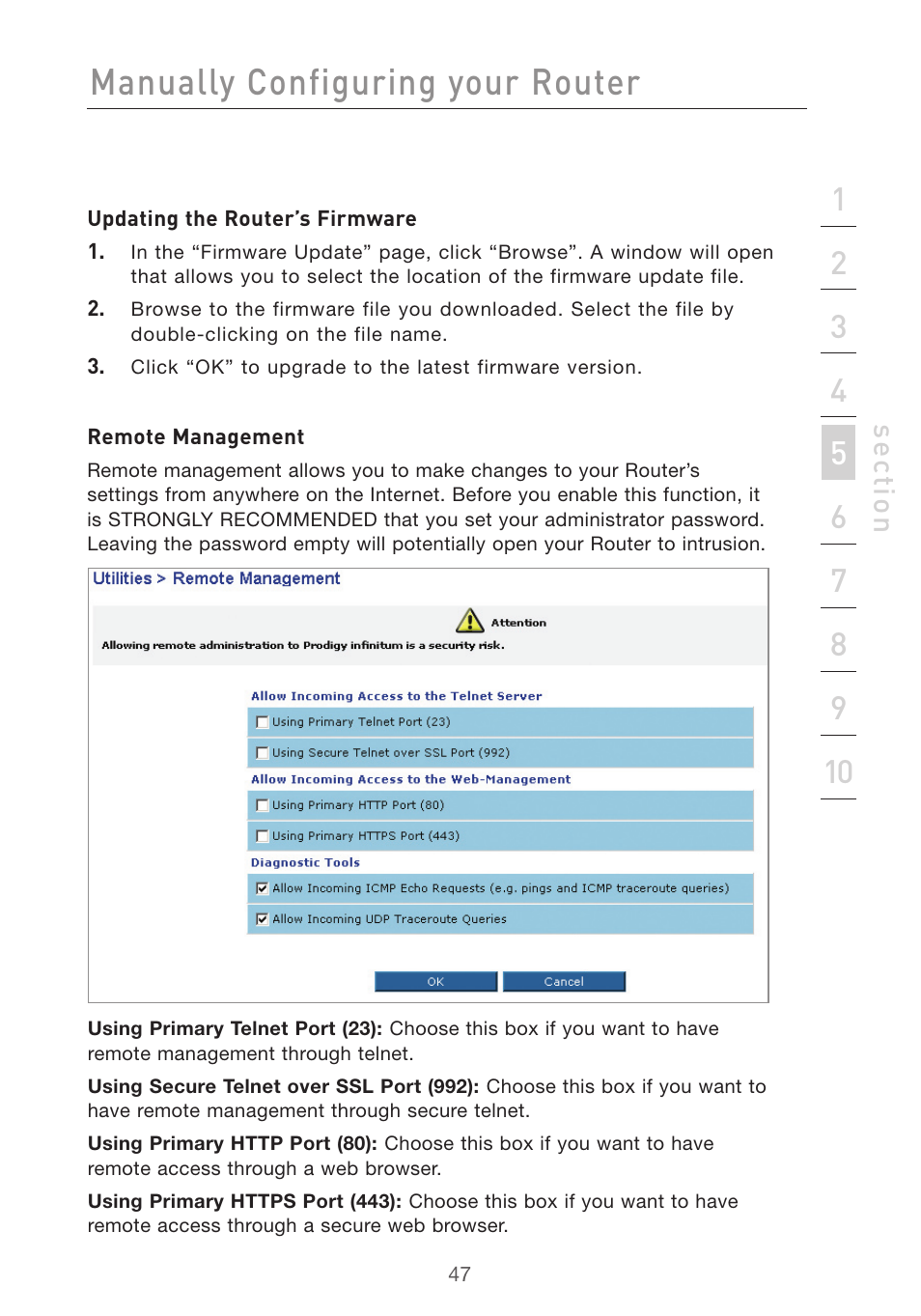 Manually configuring your router | Belkin F5D7632UK4 User Manual | Page 49 / 90