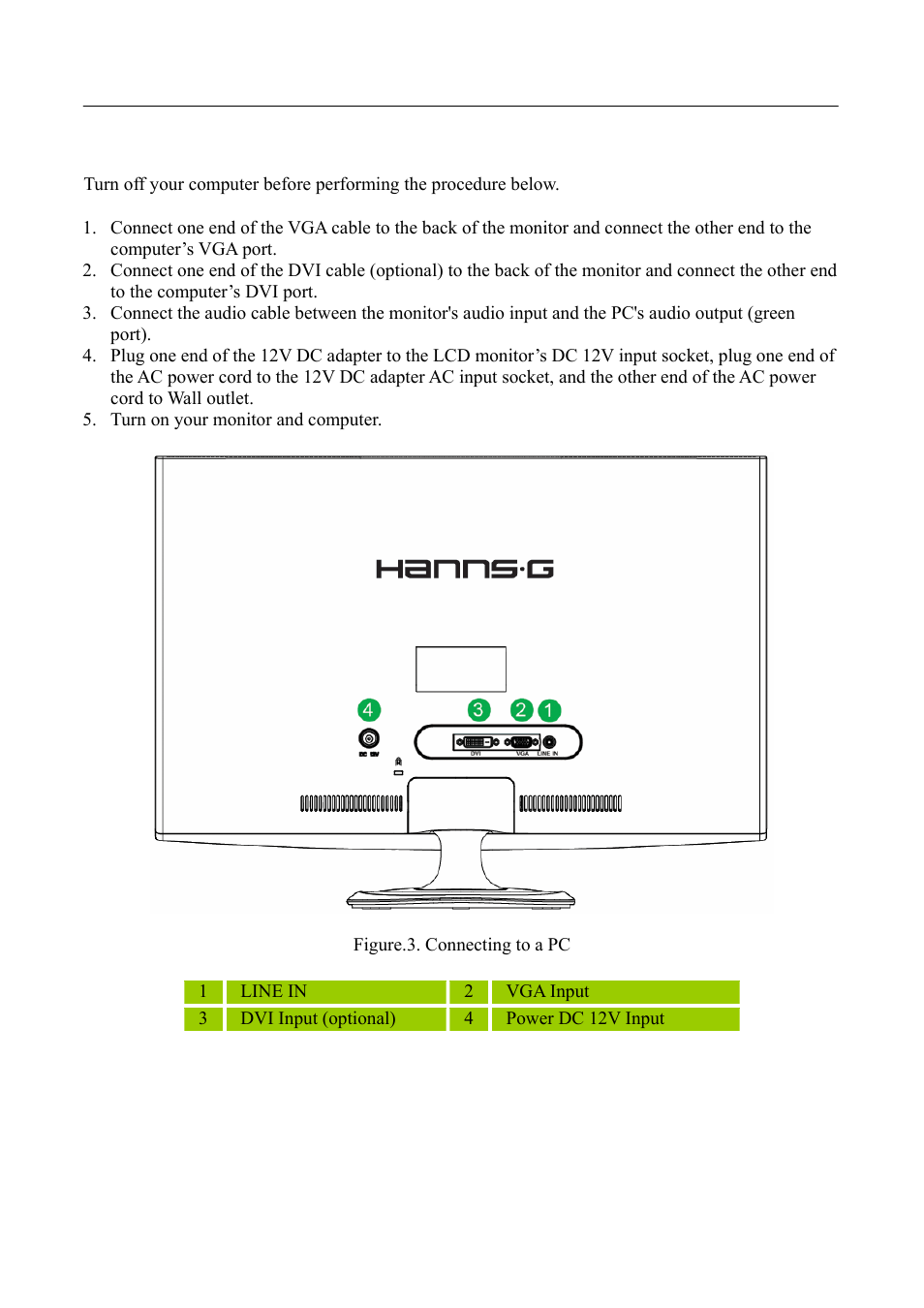 Hanns.G HL231 User Manual | Page 10 / 23