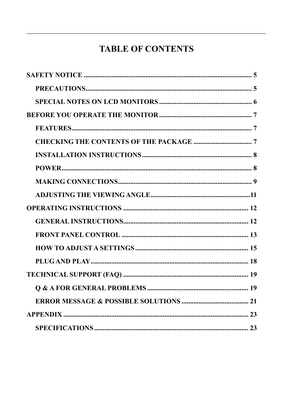 Hanns.G HL231 User Manual | Page 4 / 23