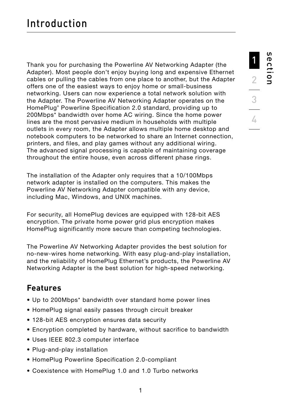 Introduction | Belkin POWERLINE AV F5D4072 User Manual | Page 3 / 14