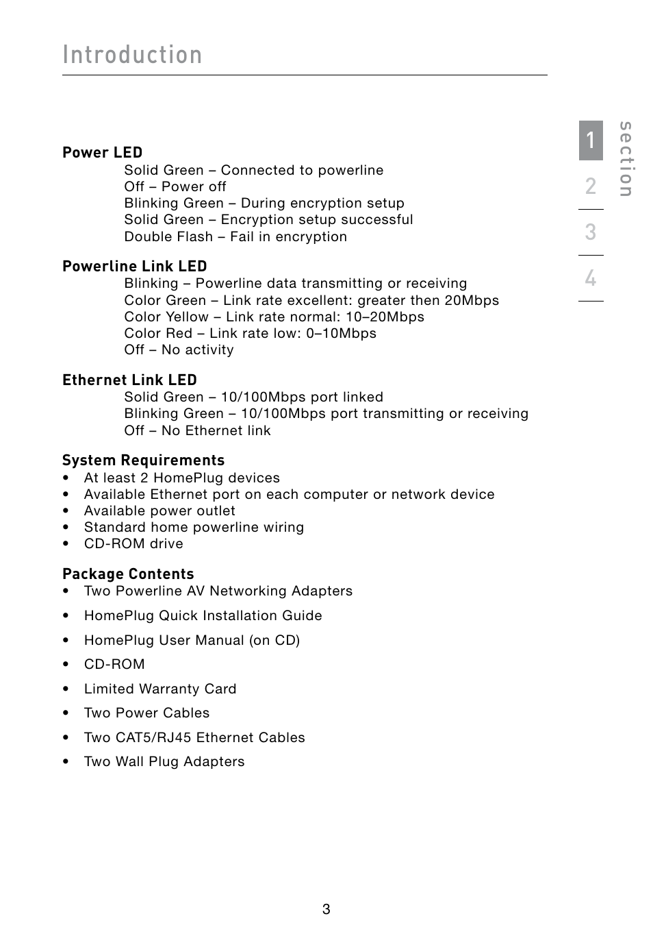 Introduction | Belkin POWERLINE AV F5D4072 User Manual | Page 5 / 14