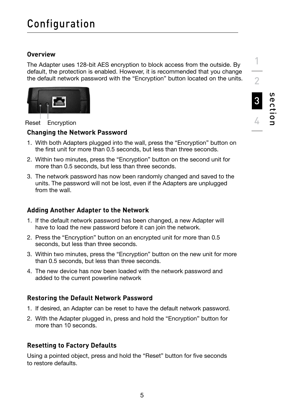 Configuration | Belkin POWERLINE AV F5D4072 User Manual | Page 7 / 14