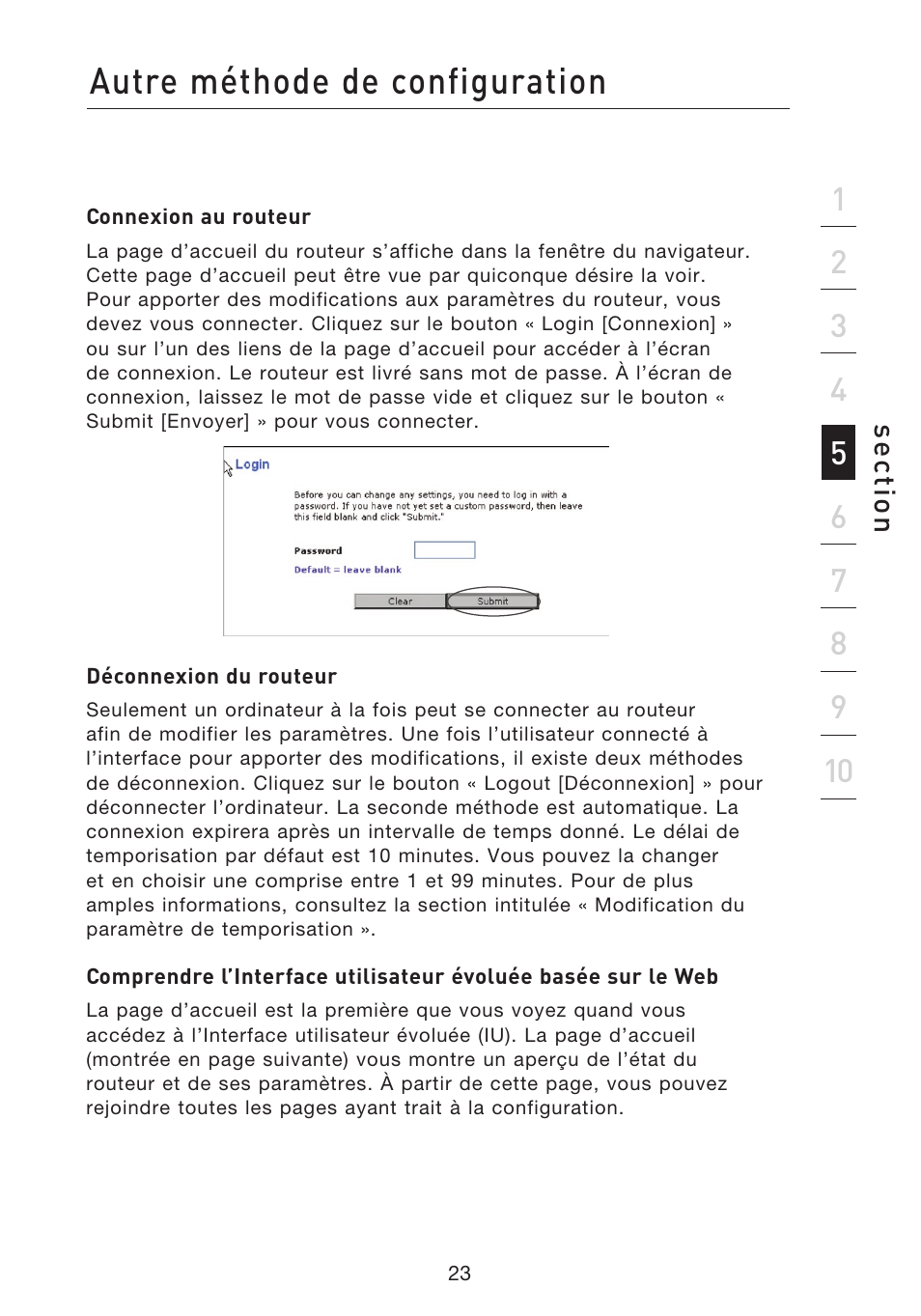 Autre méthode de configuration | Belkin F5D8233EA4 User Manual | Page 128 / 619