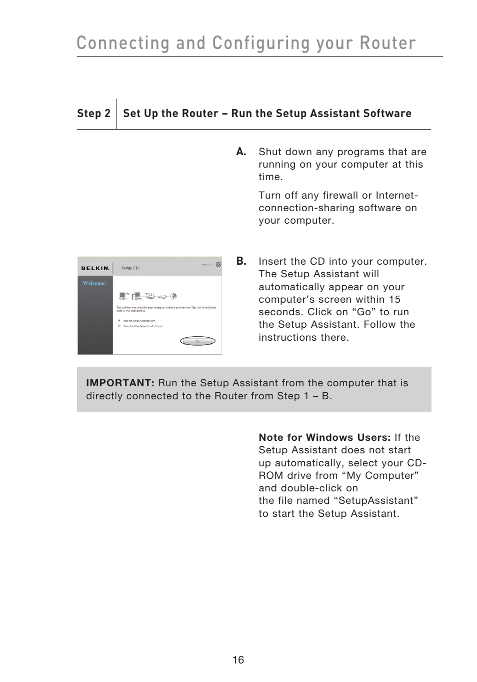 Connecting and configuring your router | Belkin F5D8233EA4 User Manual | Page 18 / 619