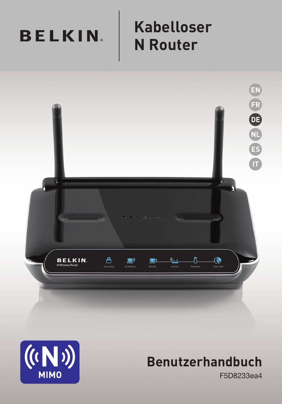 Kabelloser n router, Benutzerhandbuch | Belkin F5D8233EA4 User Manual | Page 207 / 619