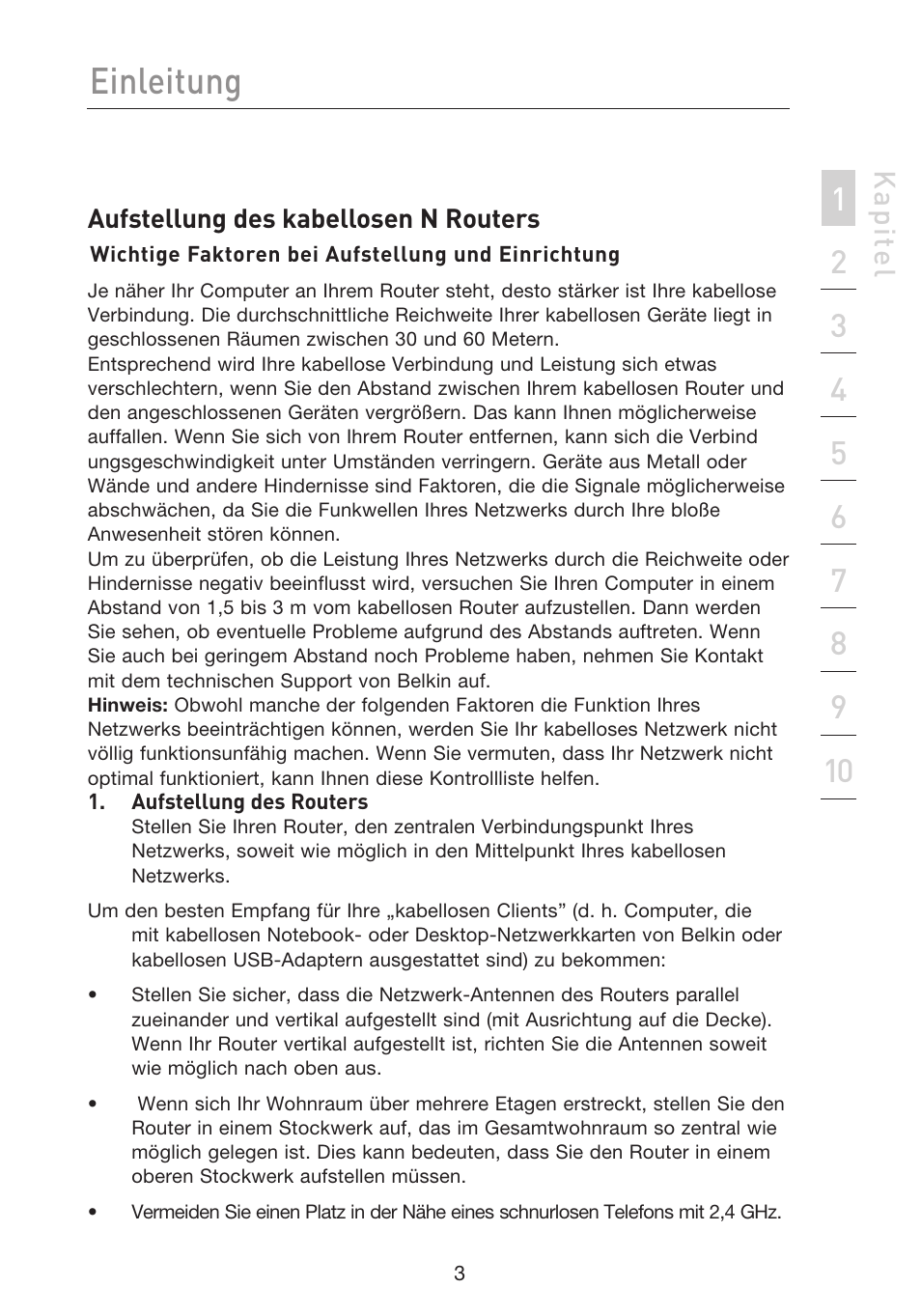 Einleitung, Kap ite l | Belkin F5D8233EA4 User Manual | Page 211 / 619