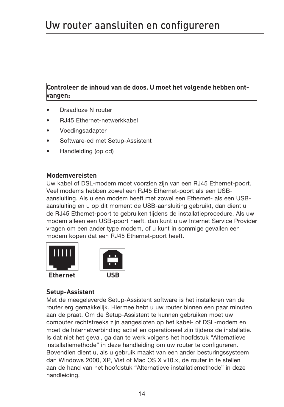 Uw router aansluiten en configureren | Belkin F5D8233EA4 User Manual | Page 326 / 619