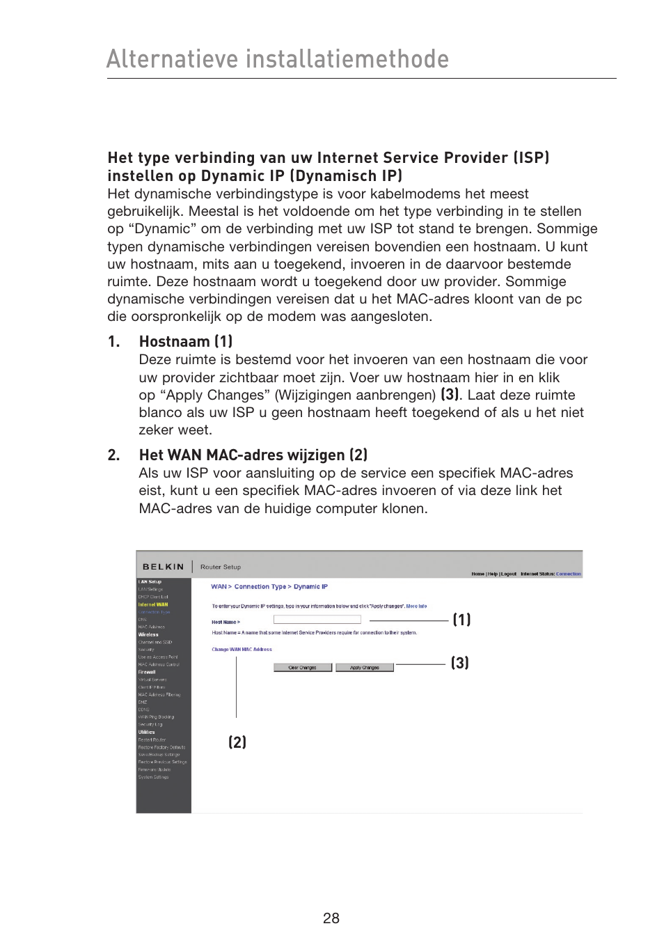 Alternatieve installatiemethode | Belkin F5D8233EA4 User Manual | Page 340 / 619
