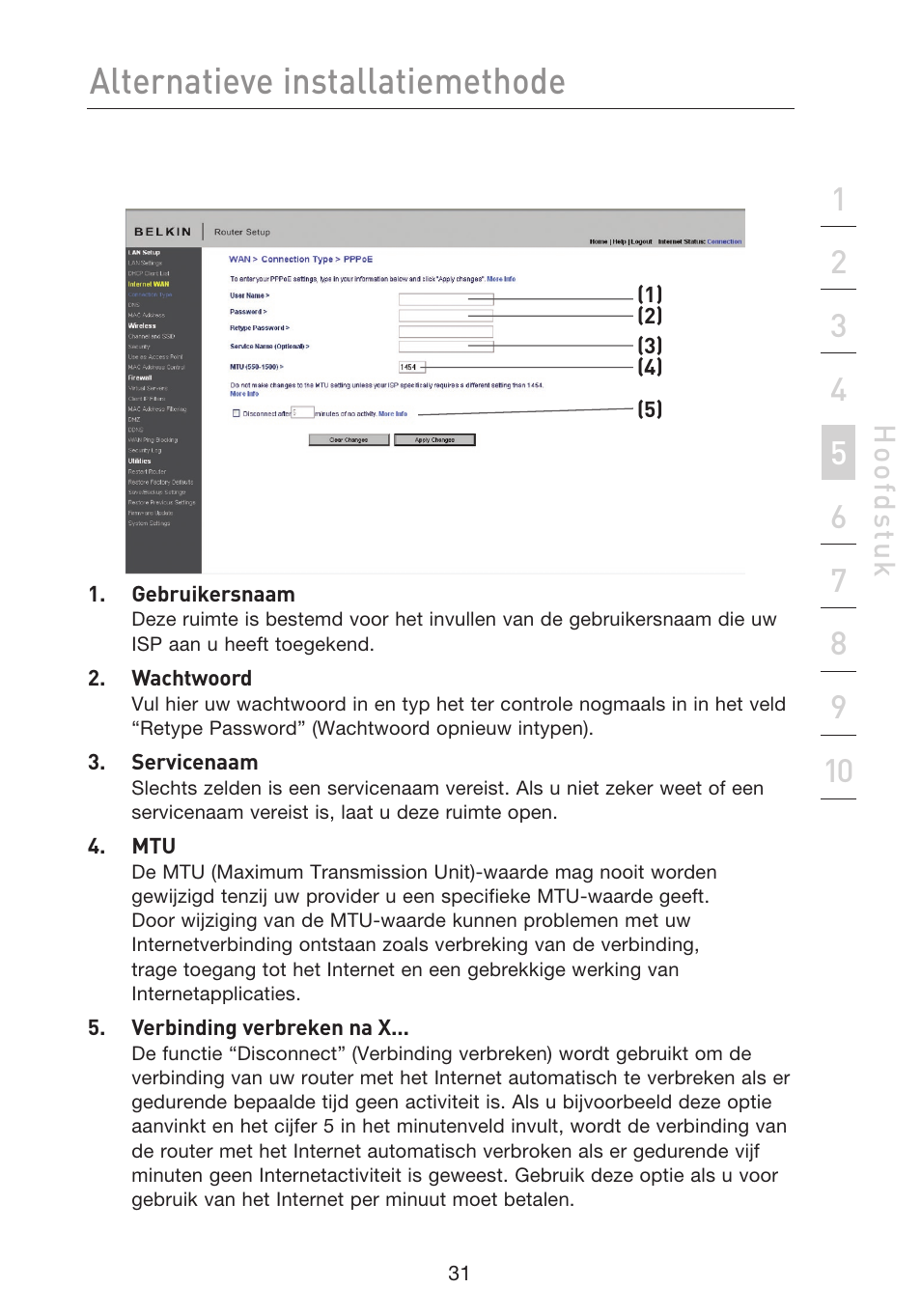 Alternatieve installatiemethode, Hoo fd st u k | Belkin F5D8233EA4 User Manual | Page 343 / 619