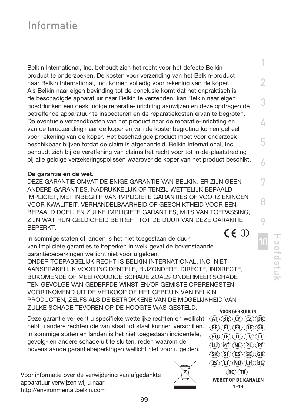 Informatie | Belkin F5D8233EA4 User Manual | Page 411 / 619