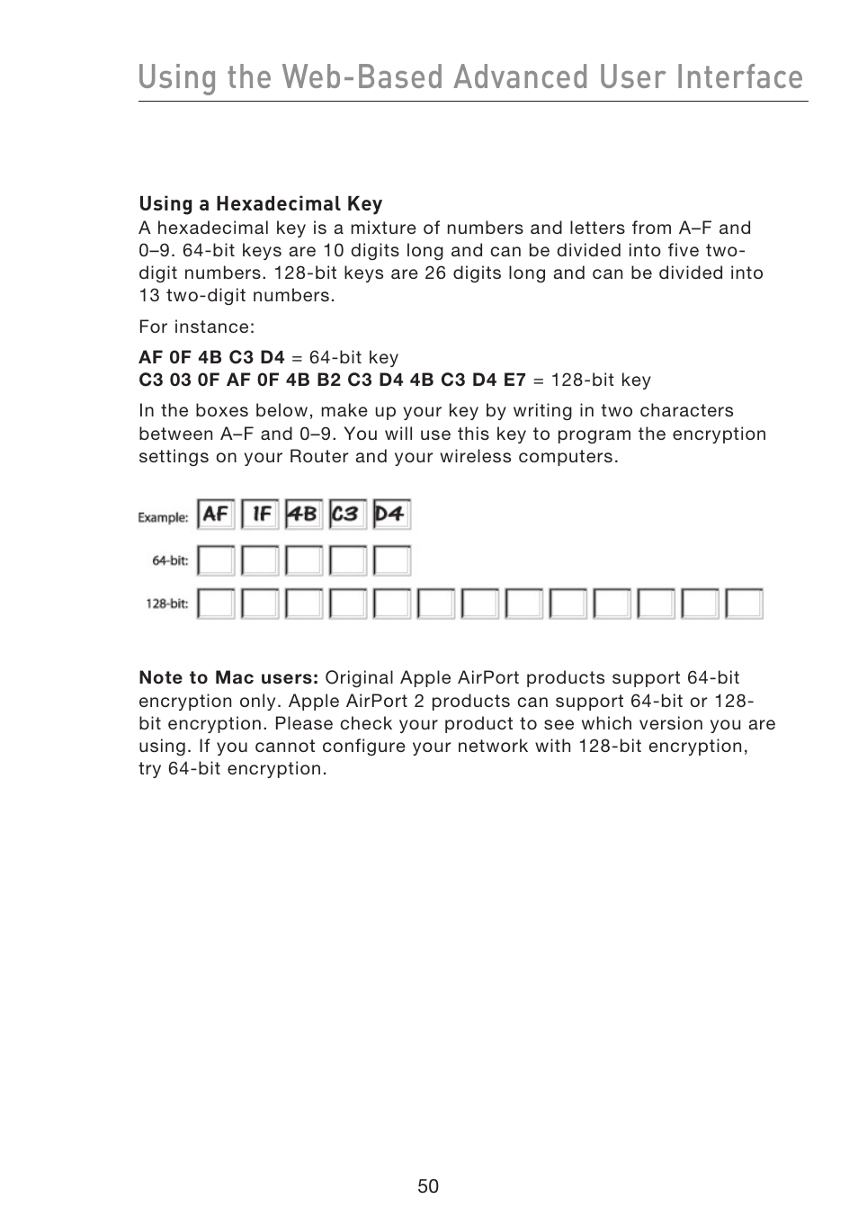 Using the web-based advanced user interface | Belkin F5D8233EA4 User Manual | Page 52 / 619