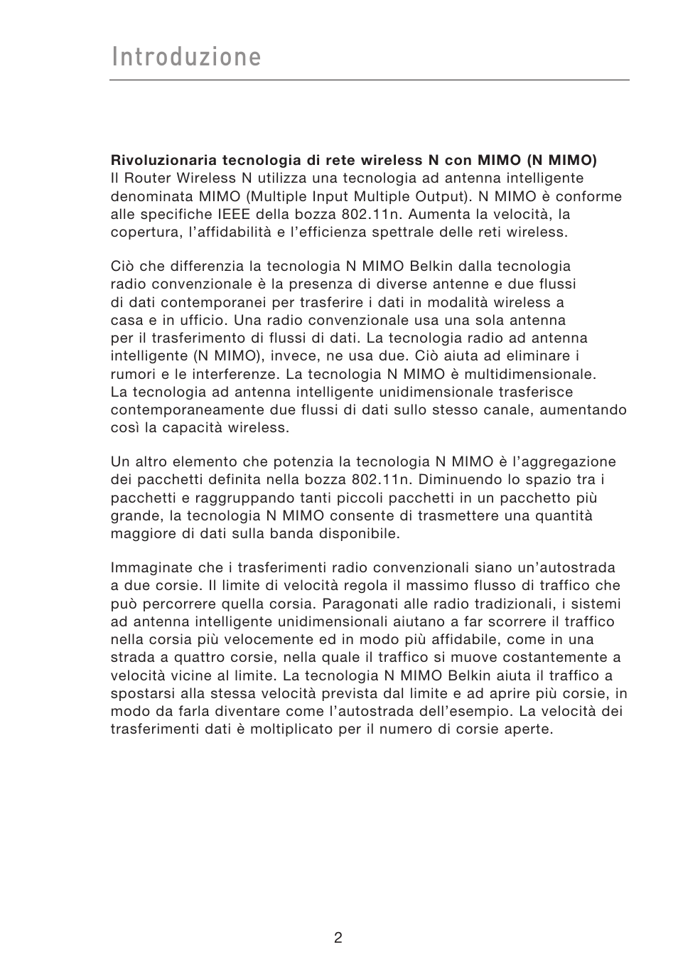 Introduzione | Belkin F5D8233EA4 User Manual | Page 520 / 619