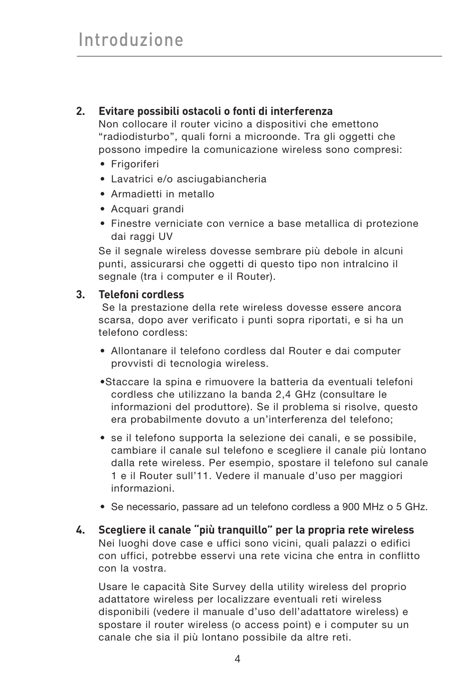 Introduzione | Belkin F5D8233EA4 User Manual | Page 522 / 619