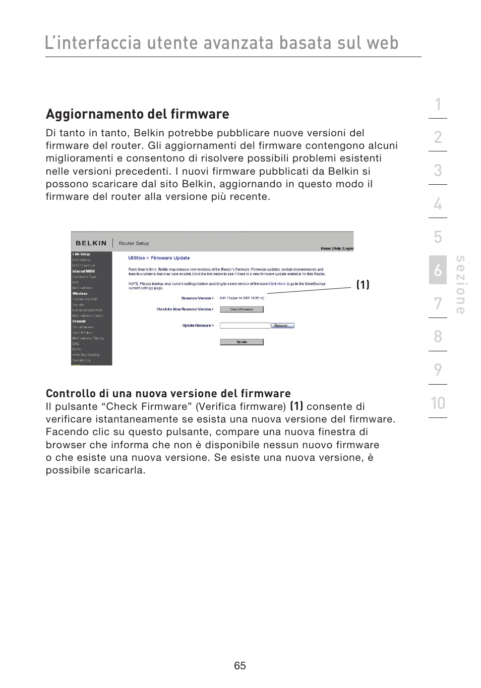 L’interfaccia utente avanzata basata sul web | Belkin F5D8233EA4 User Manual | Page 583 / 619