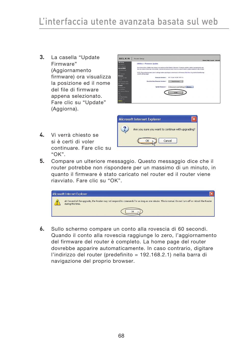 L’interfaccia utente avanzata basata sul web | Belkin F5D8233EA4 User Manual | Page 586 / 619