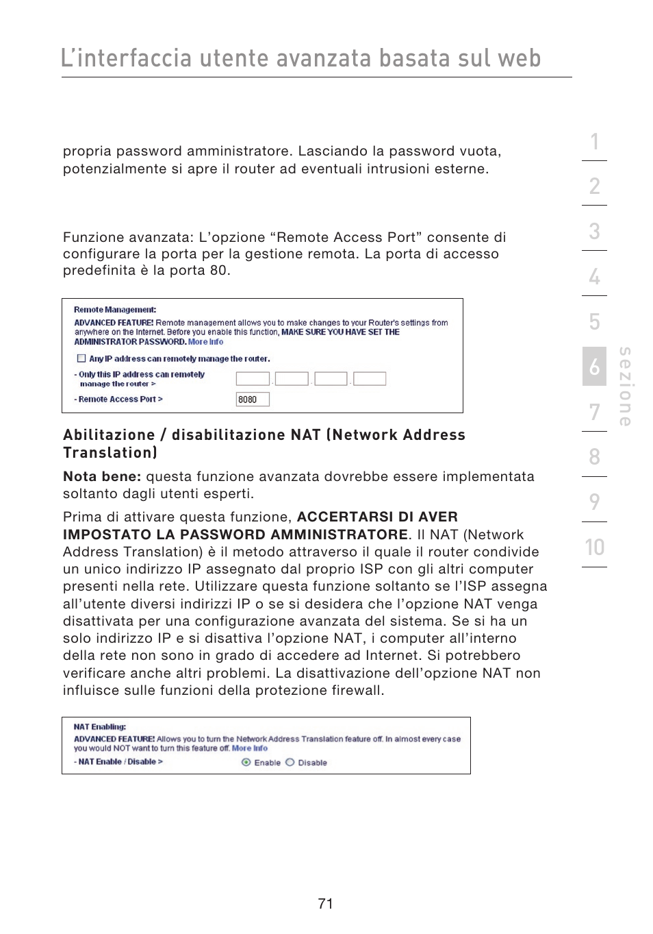 L’interfaccia utente avanzata basata sul web | Belkin F5D8233EA4 User Manual | Page 589 / 619