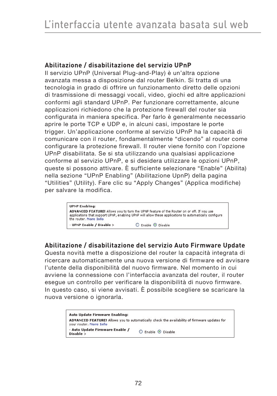 L’interfaccia utente avanzata basata sul web | Belkin F5D8233EA4 User Manual | Page 590 / 619