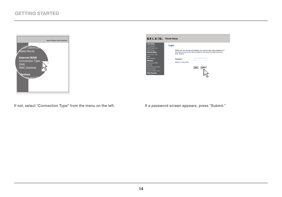 Getting started | Belkin Wi-Fi N Router N300 User Manual | Page 16 / 50