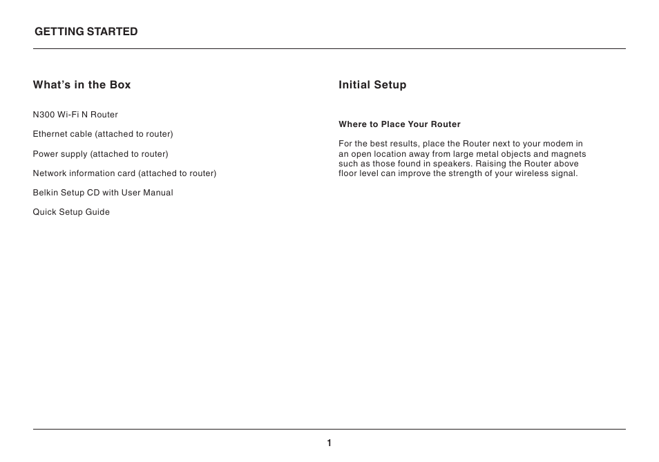 Belkin Wi-Fi N Router N300 User Manual | Page 3 / 50