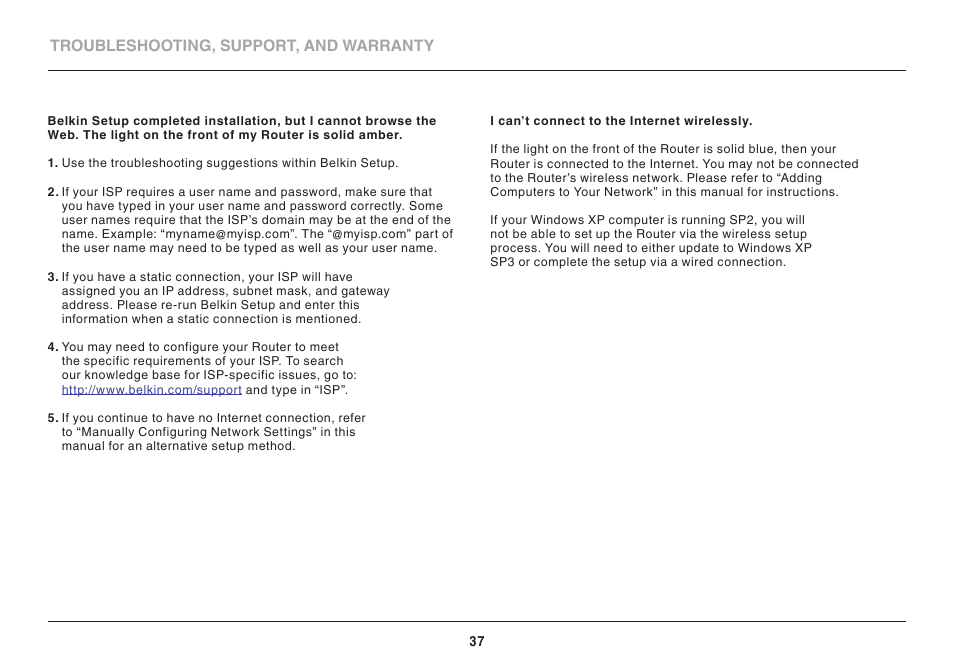 Belkin Wi-Fi N Router N300 User Manual | Page 39 / 50