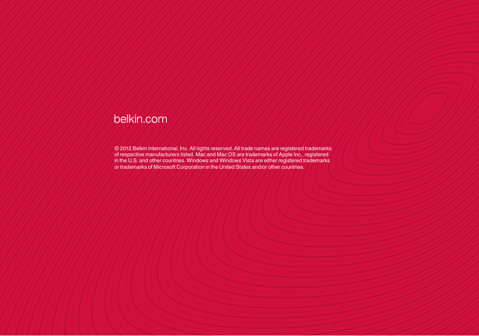 Belkin Wi-Fi N Router N300 User Manual | Page 50 / 50