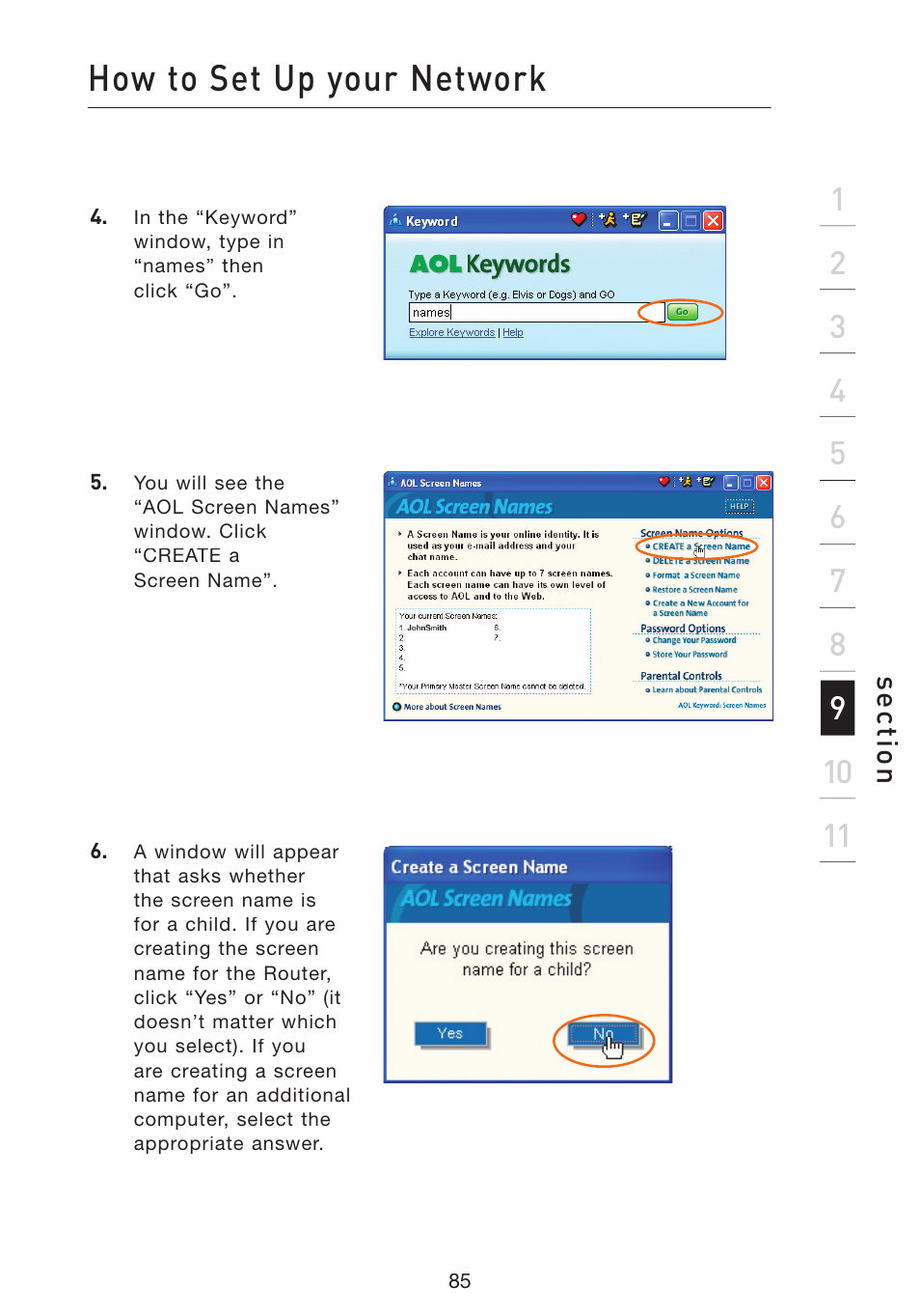 How to set up your network | Belkin Wireless Pre-N Router F5D8230-4 User Manual | Page 87 / 119