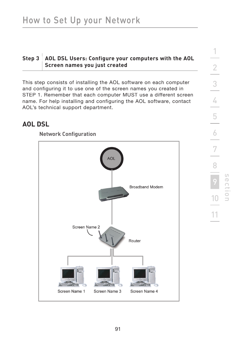 How to set up your network | Belkin Wireless Pre-N Router F5D8230-4 User Manual | Page 93 / 119