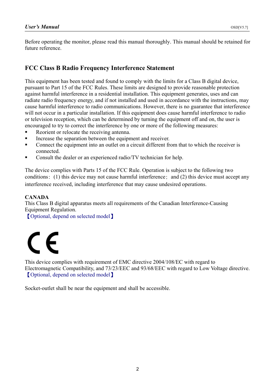 Hanns.G HP225 User Manual | Page 2 / 25