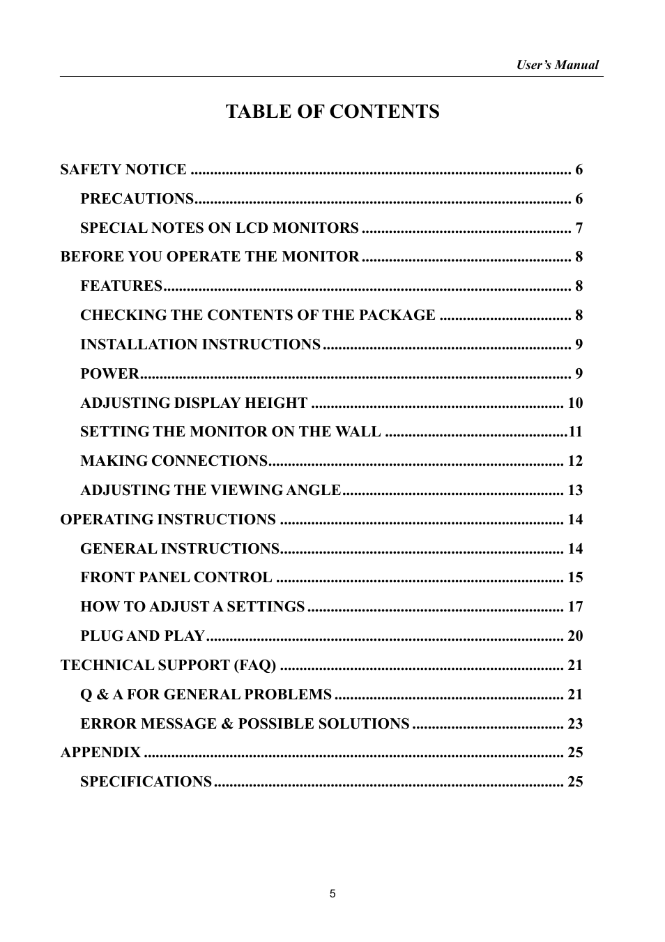 Hanns.G HP225 User Manual | Page 5 / 25