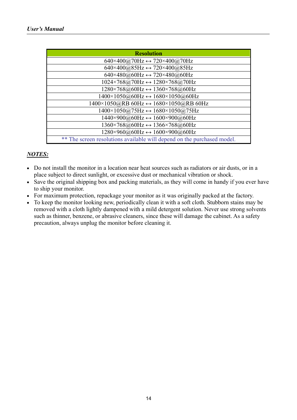 Hanns.G HK241 User Manual | Page 14 / 23