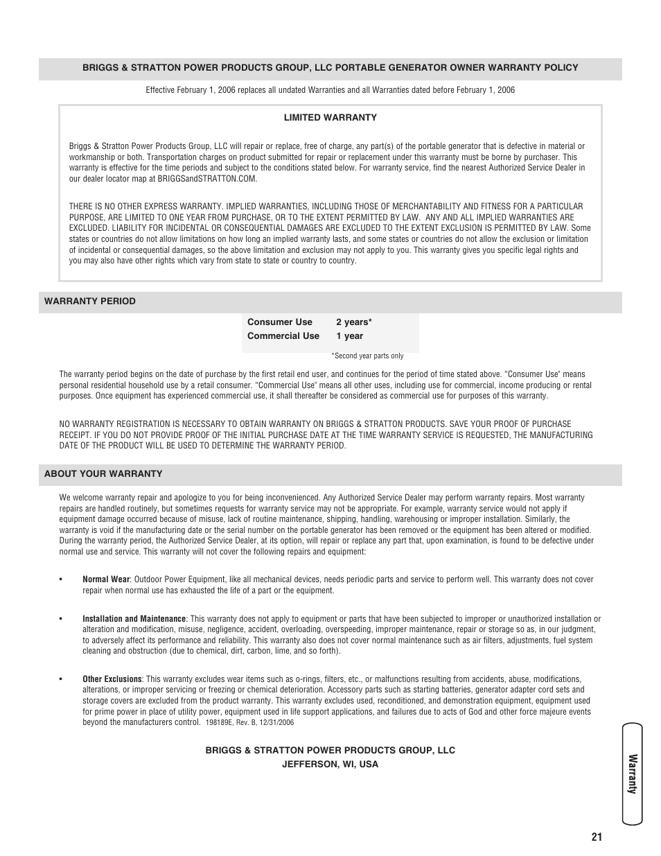 Briggs & Stratton 30348 User Manual | Page 23 / 48