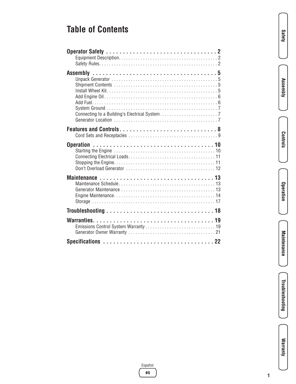 Briggs & Stratton 30348 User Manual | Page 3 / 48