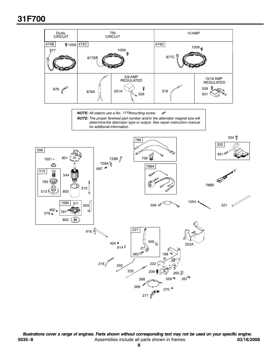 Briggs & Stratton 31F700 Series User Manual | Page 8 / 15