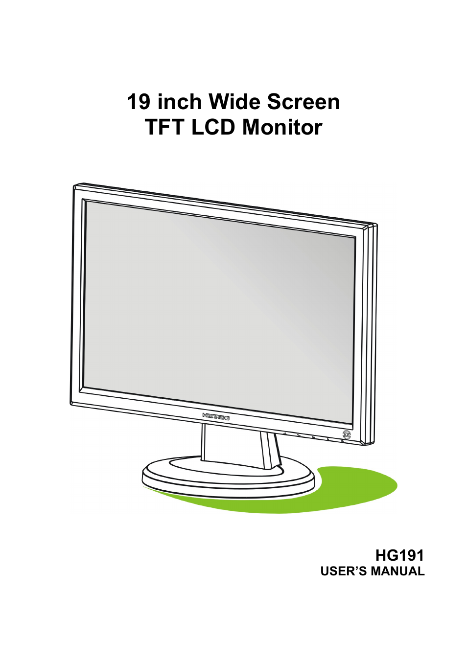 Hanns.G HG191 User Manual | 20 pages
