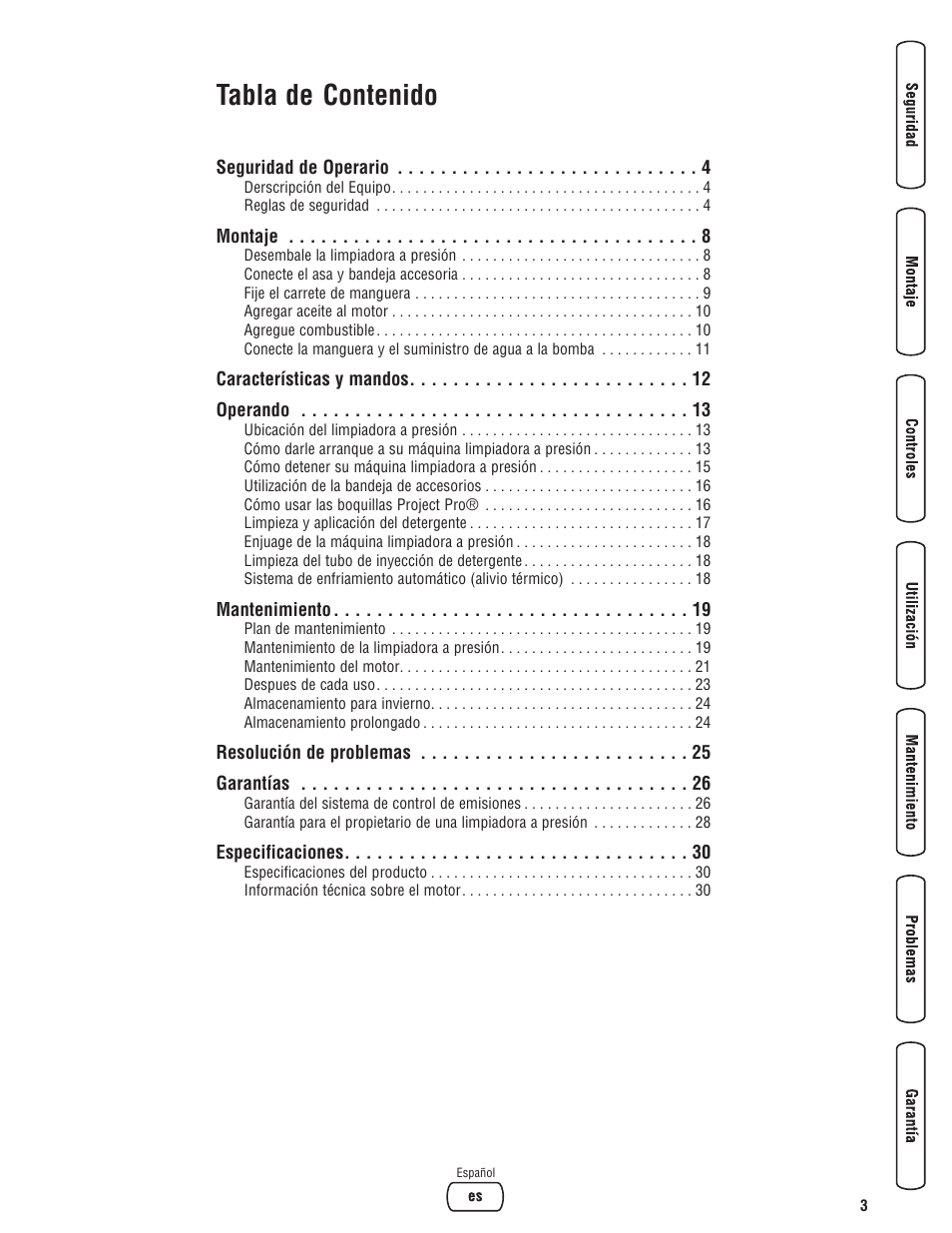 Briggs & Stratton 3400PSI User Manual | Page 33 / 60