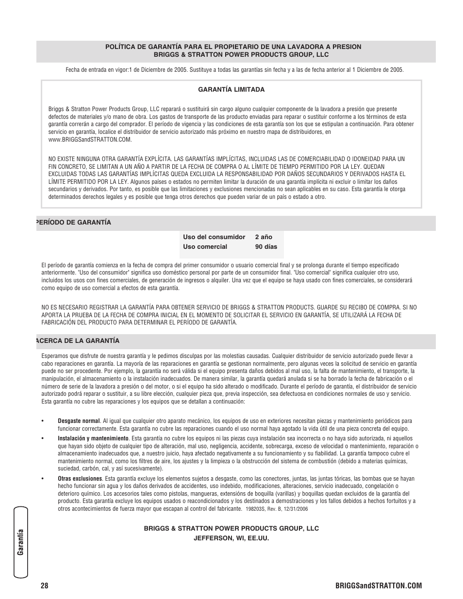 Briggs & Stratton 3400PSI User Manual | Page 58 / 60