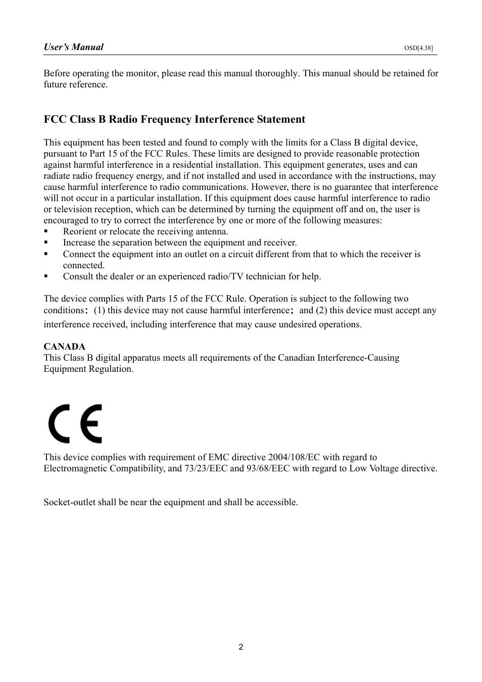 Hanns.G HA195 User Manual | Page 2 / 23