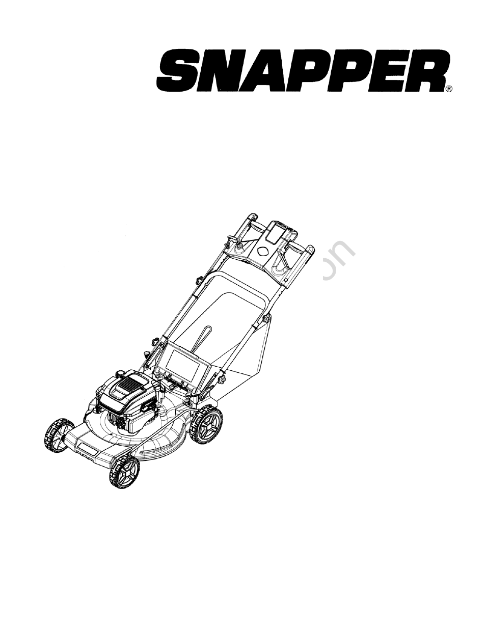 Briggs & Stratton SNAPPER 7800708 User Manual | 24 pages