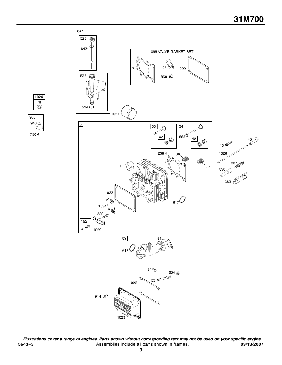 Briggs & Stratton 31M700 User Manual | Page 3 / 11