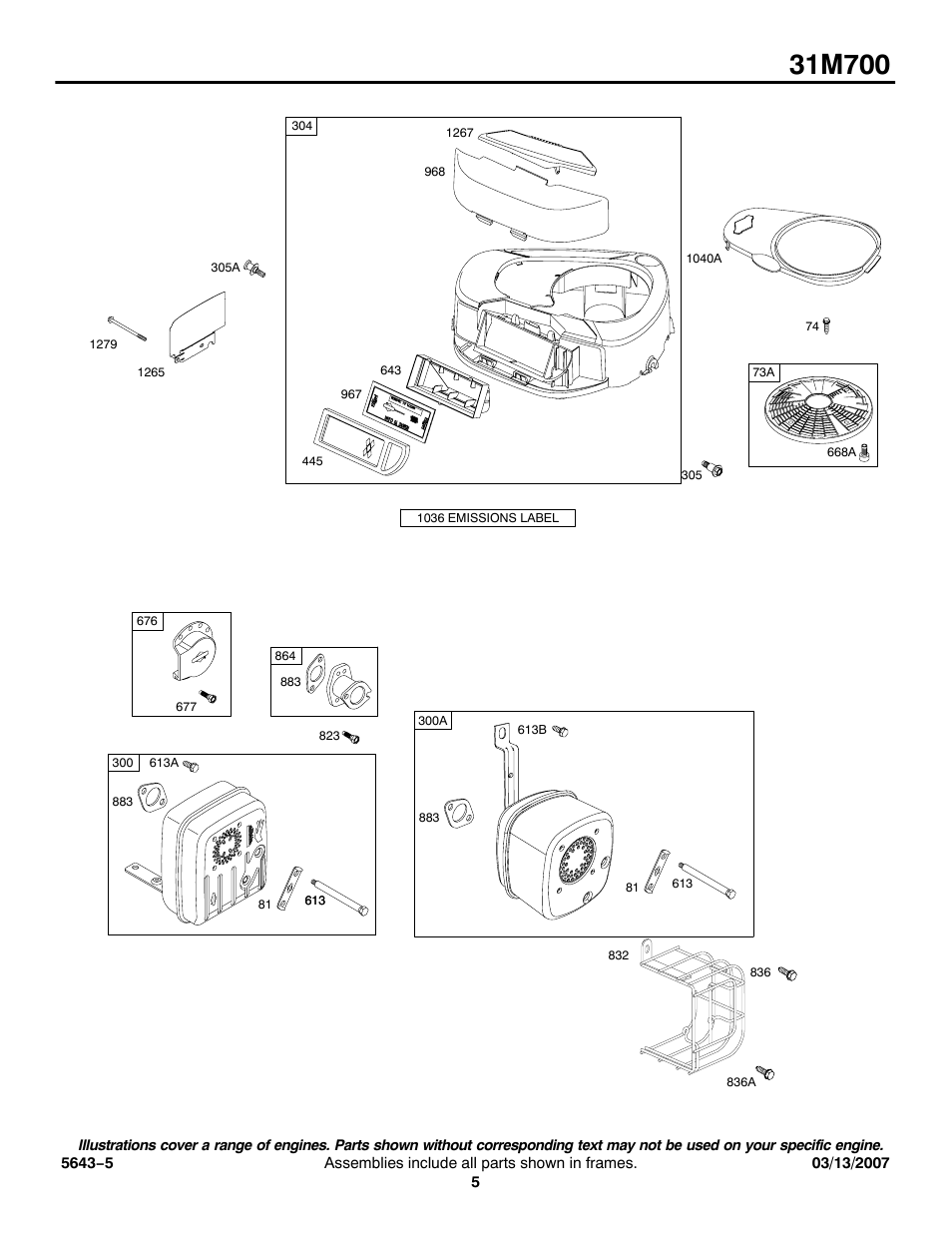 Briggs & Stratton 31M700 User Manual | Page 5 / 11