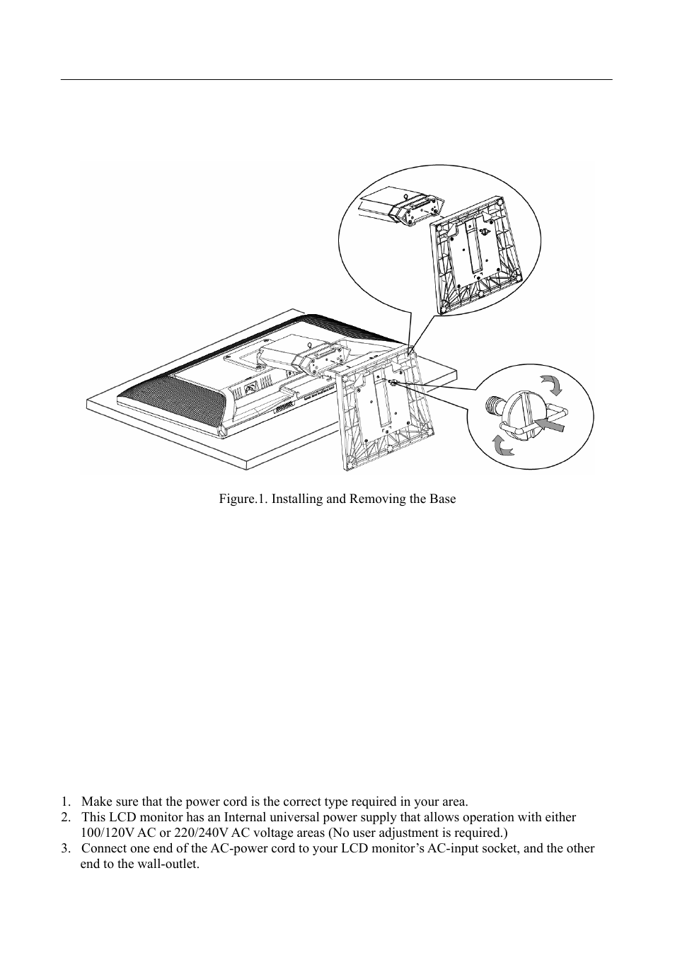 Installation instructions, Power | Hanns.G HP221 User Manual | Page 10 / 24