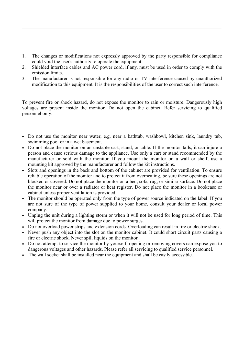 Safety notice, Precautions | Hanns.G HP221 User Manual | Page 6 / 24