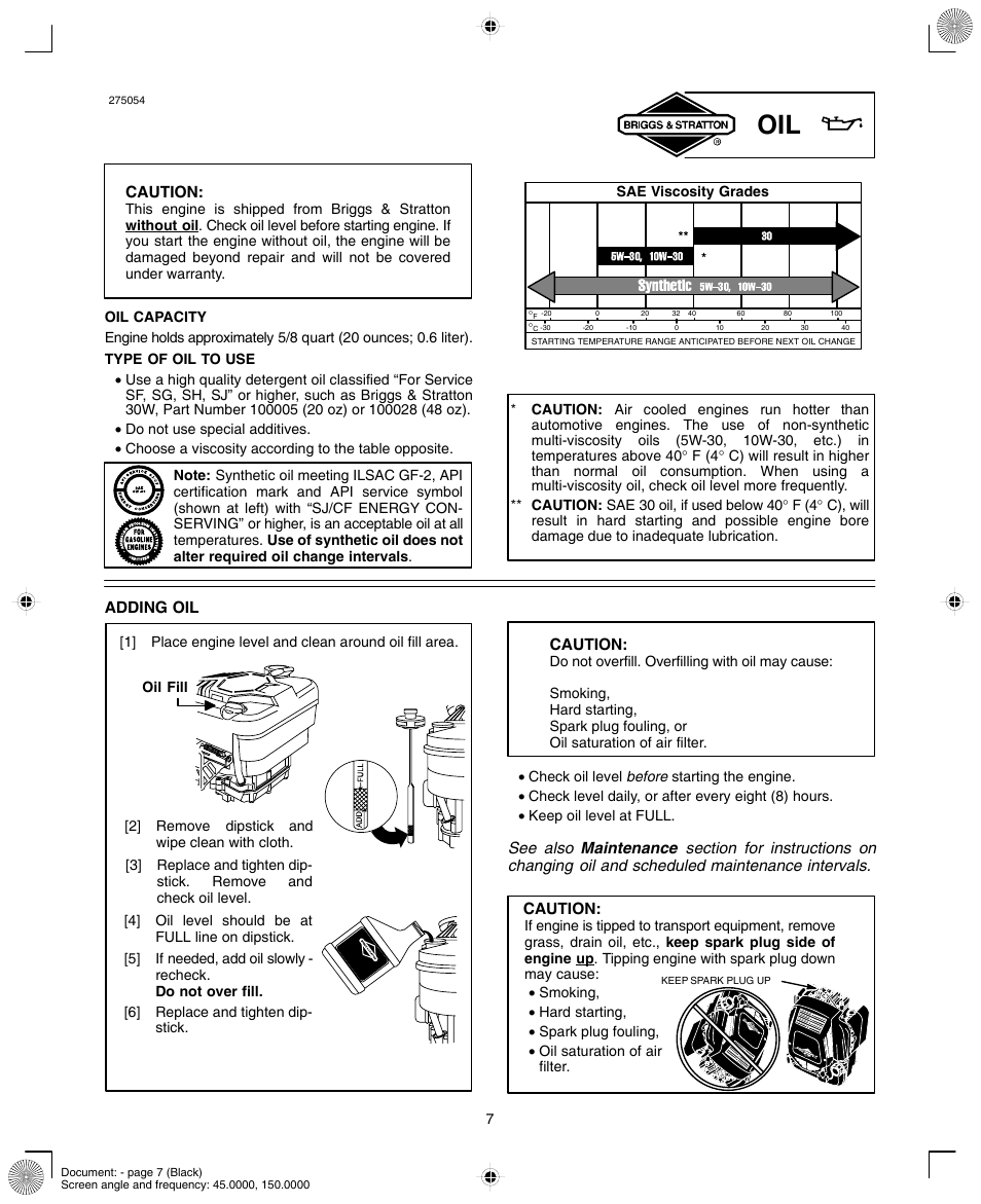 Briggs & Stratton INTEK AND QUANTUM 110000 User Manual | Page 7 / 20