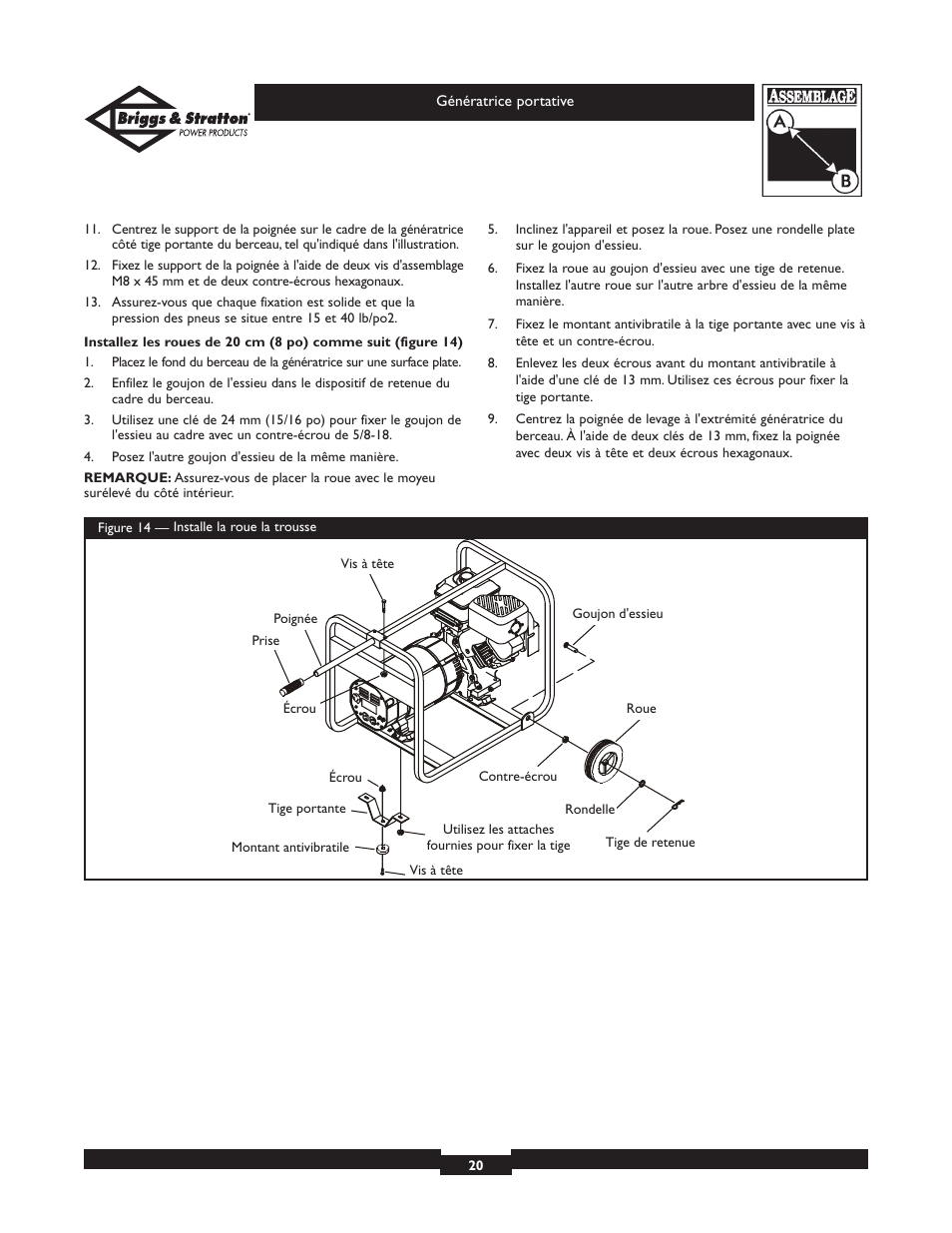Briggs & Stratton 01654 User Manual | Page 20 / 52