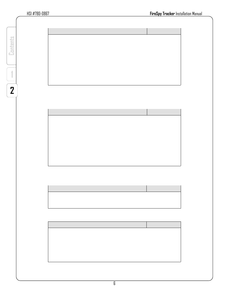 Co nt en ts | Harrington Signal Tracker T8000 - Install Manual User Manual | Page 10 / 48
