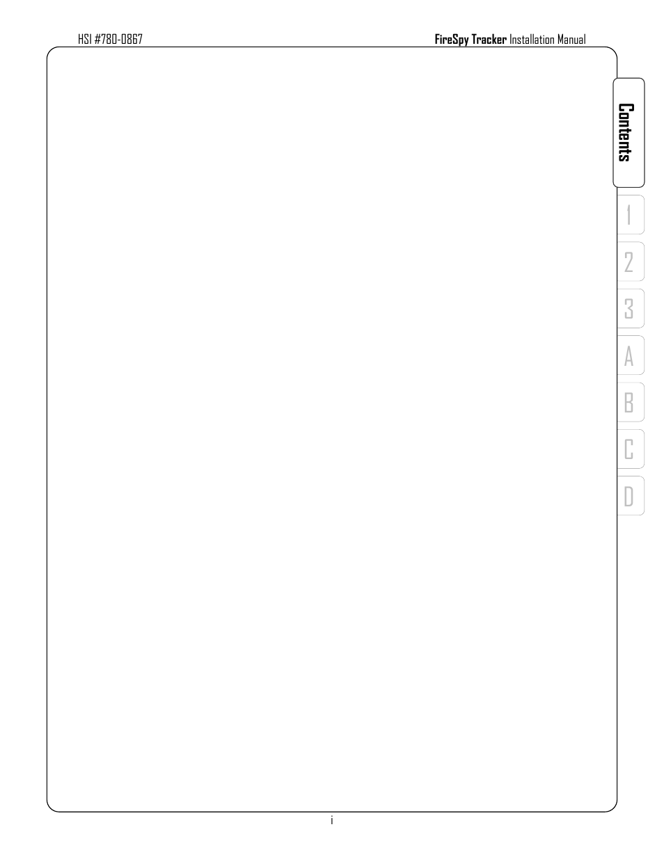 D3 a b c 1 2, Co nte nts, Preliminary information | Overview, Installation and wiring, Appendix a. ordering and parts information, Appendix b. compatible devices | Harrington Signal Tracker T8000 - Install Manual User Manual | Page 3 / 48