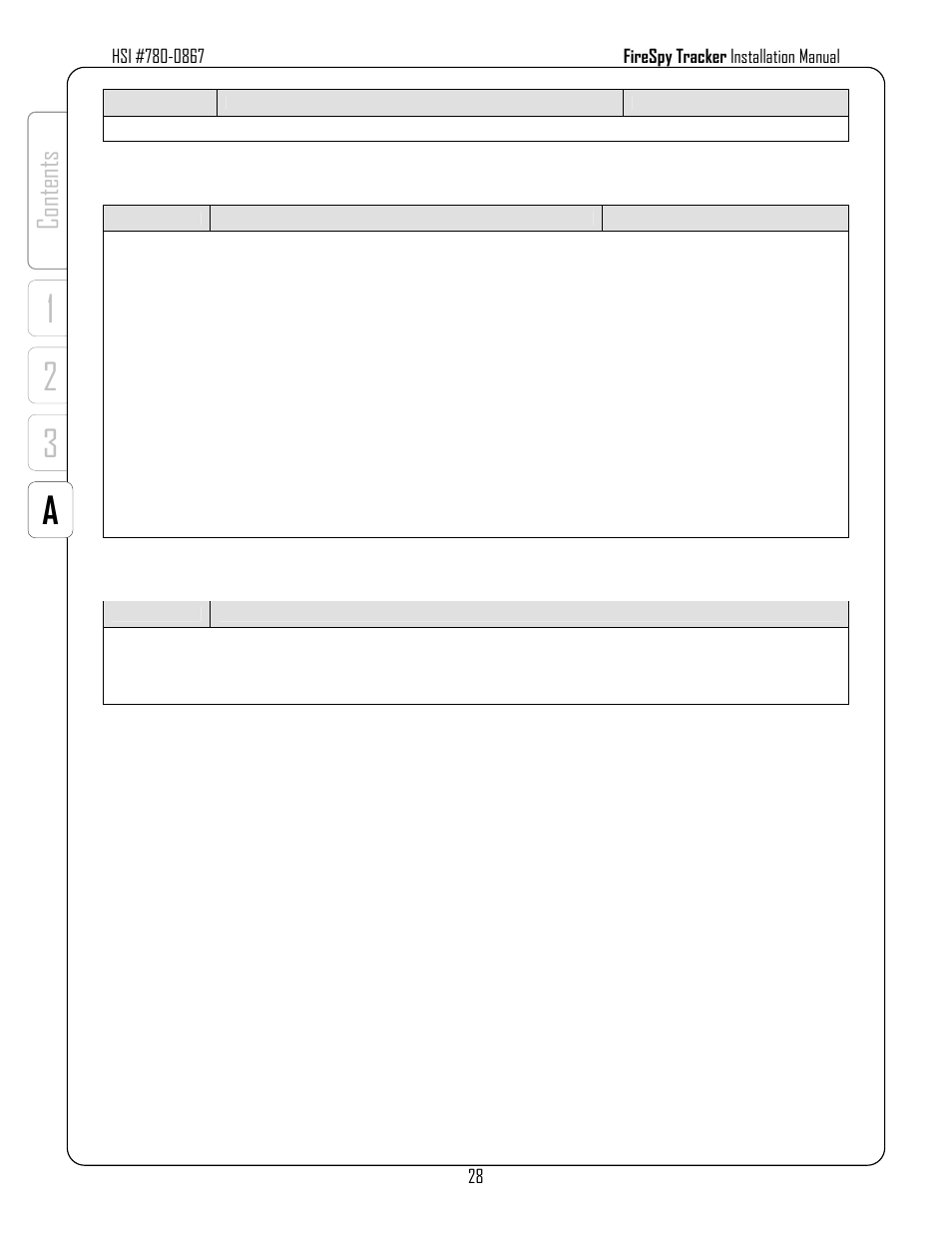12 3 a, Co nt en ts | Harrington Signal Tracker T8000 - Install Manual User Manual | Page 32 / 48