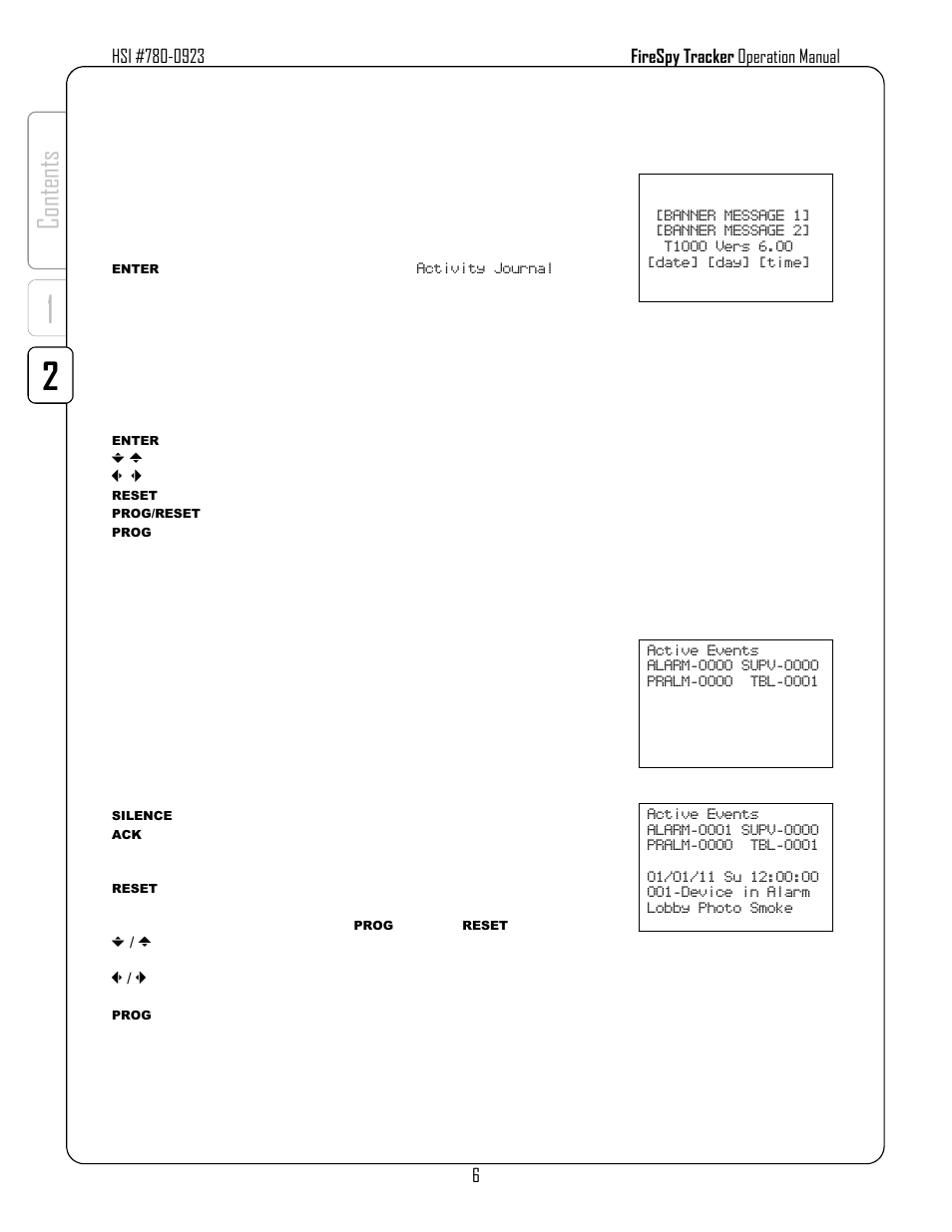 Co nt en ts | Harrington Signal Tracker T8000 - Operation Manual User Manual | Page 10 / 26