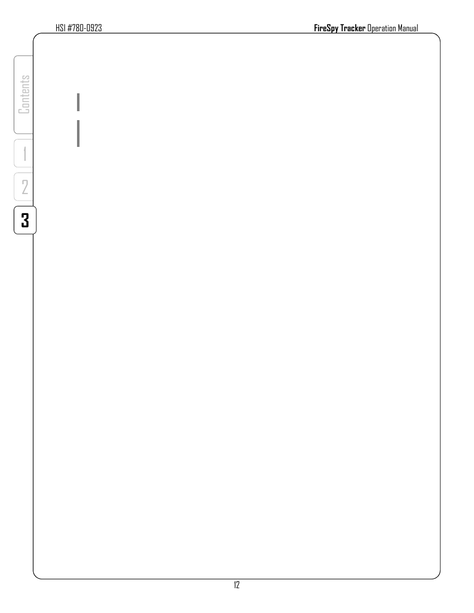 Co nt en ts | Harrington Signal Tracker T8000 - Operation Manual User Manual | Page 16 / 26