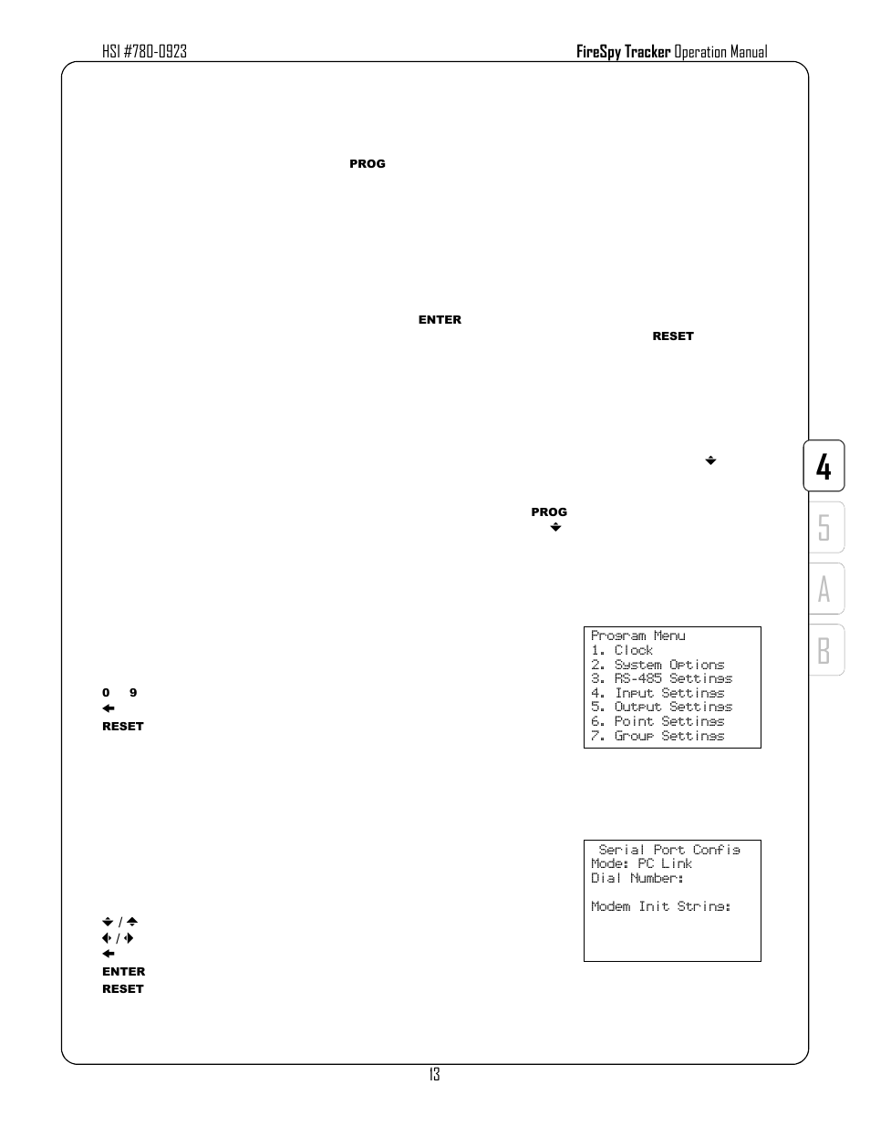 B5 a 4, 4using the menu system | Harrington Signal Tracker T8000 - Operation Manual User Manual | Page 17 / 26